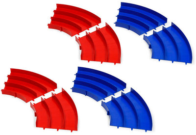 Tamiya 1/32 Mini 4WD Japan Cup Junior Circuit Curve (Blue / Red) Set of 4 Each