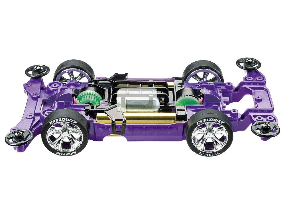 Tamiya 1/32 MINI 4WD Exflowly Polycarbonate Body Special (Purple) (MS Chassis) (Mini 4WD Limited)