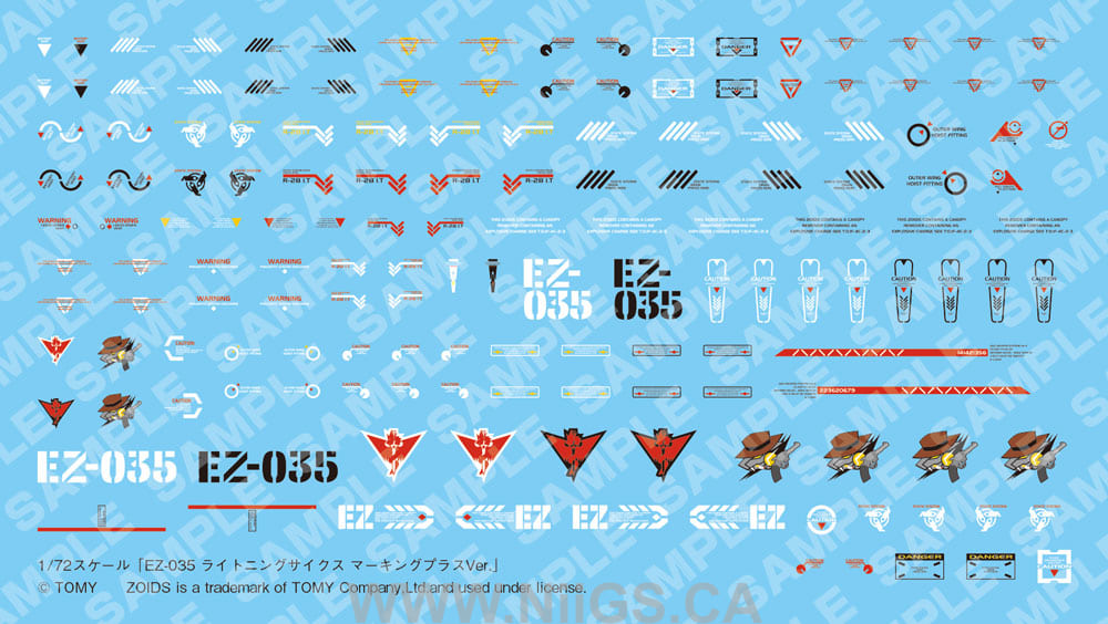 Kotobukiya 1/72 Zoids EZ-035 Lightning Saix Marking Plus Ver.