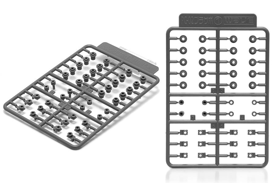 Wave PLASTIC SUPPORT Polycaps for Movable Mecha Joints