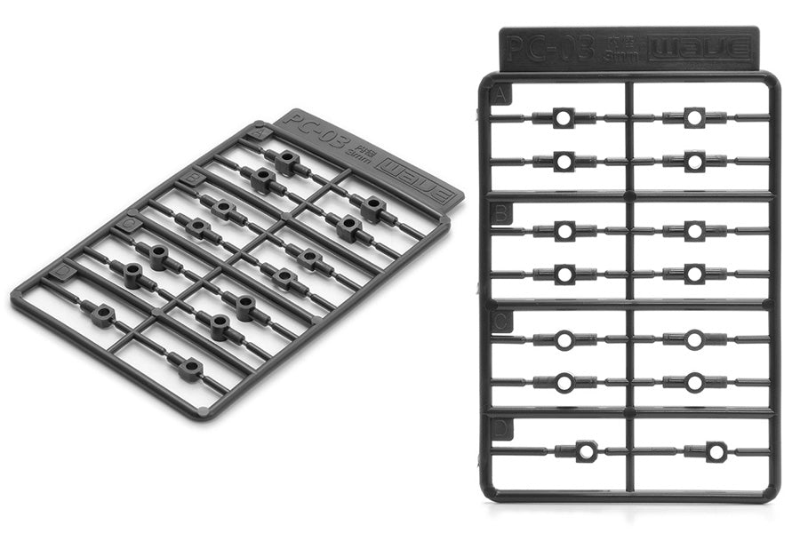 Wave PE SLEEVE Poly Caps and Connectors for Moving Mecha Parts
