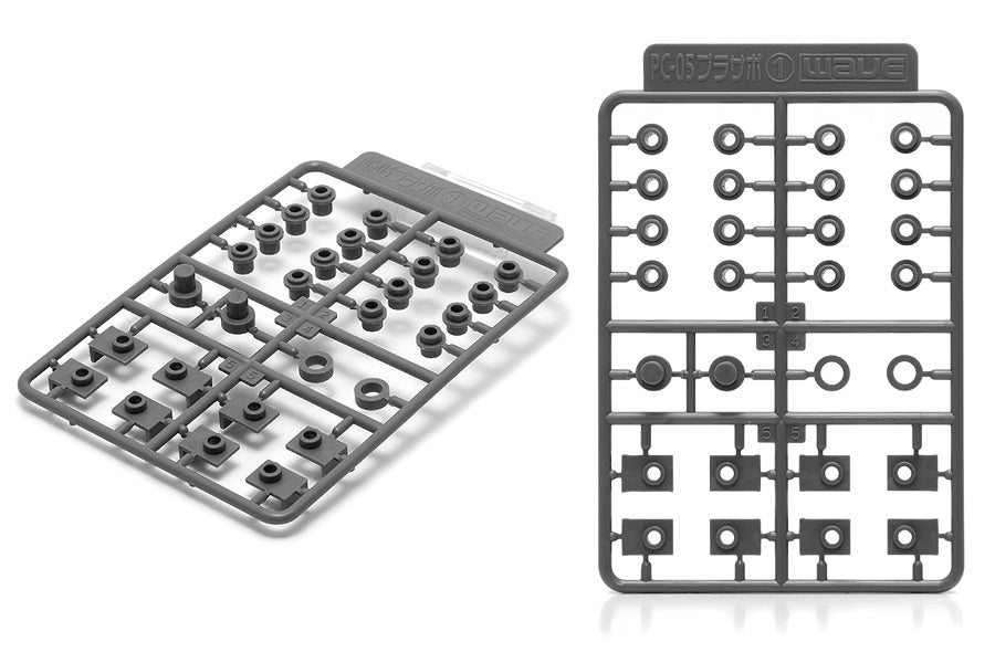 Wave PLASTIC SUPPORT Polycaps for Movable Mecha Joints