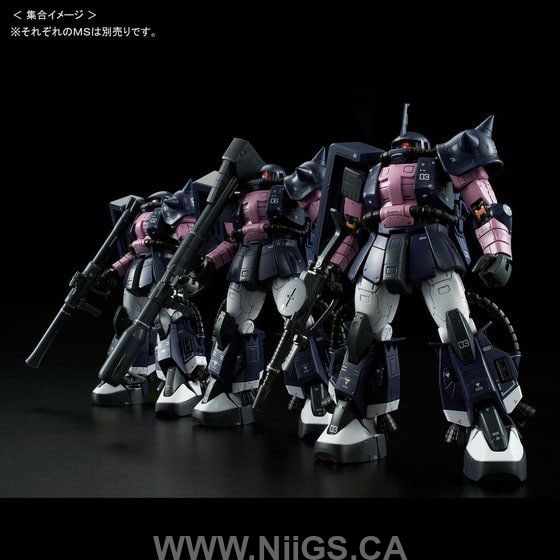 LIMITED Premium Bandai RG 1/144 MS-06R-1A BLACK TRI-STARS ZAKU II