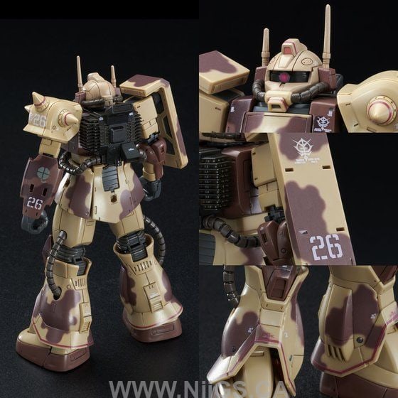 LIMITED Premium Bandai HG 1/144 Zaku Desert Type (Double Antenna Specification)