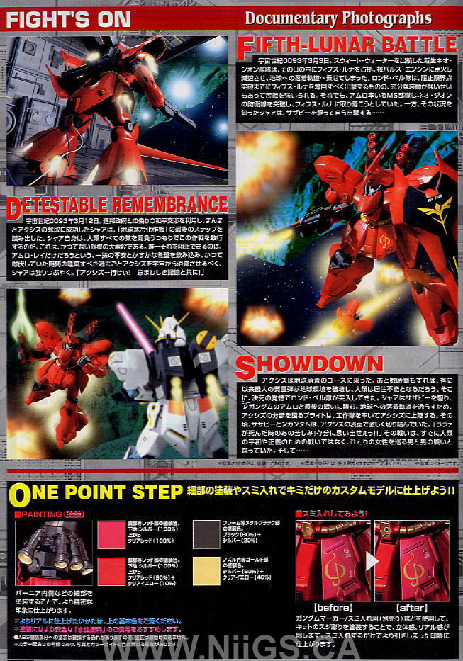 MG 1/100 Sazabi (Metallic Coating Ver)