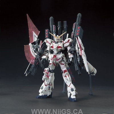 HGUC 1/144 #199 Full Armor Unicorn Gundam (Destroy Mode/Red Color Ver.)