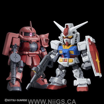 SDCS GUNDAM CROSS SILHOUETTE RX-78-2 GUNDAM & MS-06S ZAKUII