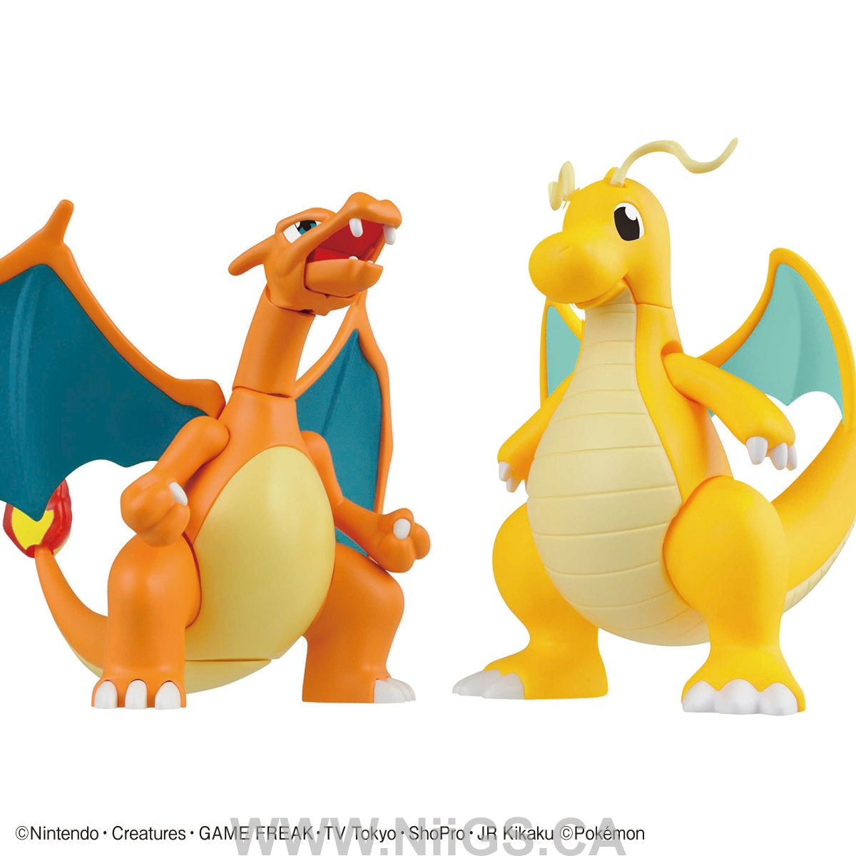 BANDAI HOBBY POKEMON MODEL KIT CHARIZARD & DRAGONITE