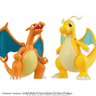BANDAI HOBBY POKEMON MODEL KIT CHARIZARD & DRAGONITE