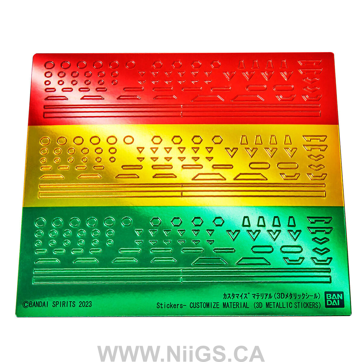 30MM CUSTOMIZE MATERIAL (3D METALLIC SEAL)