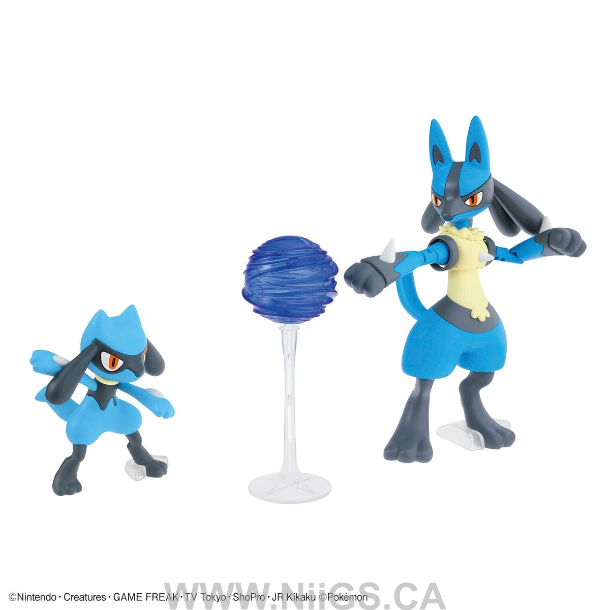 BANDAI HOBBY POKEMON MODEL KIT RIOLU & LUCARIO