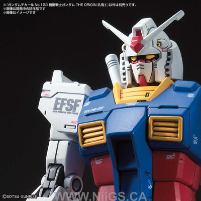 Gundam Decal 123 - Mobile Suit Gundam The Origin multiuse