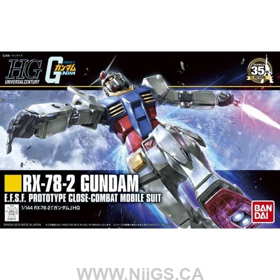 BANDAI Hobby HGUC 1/144 RX-78-2 Gundam
