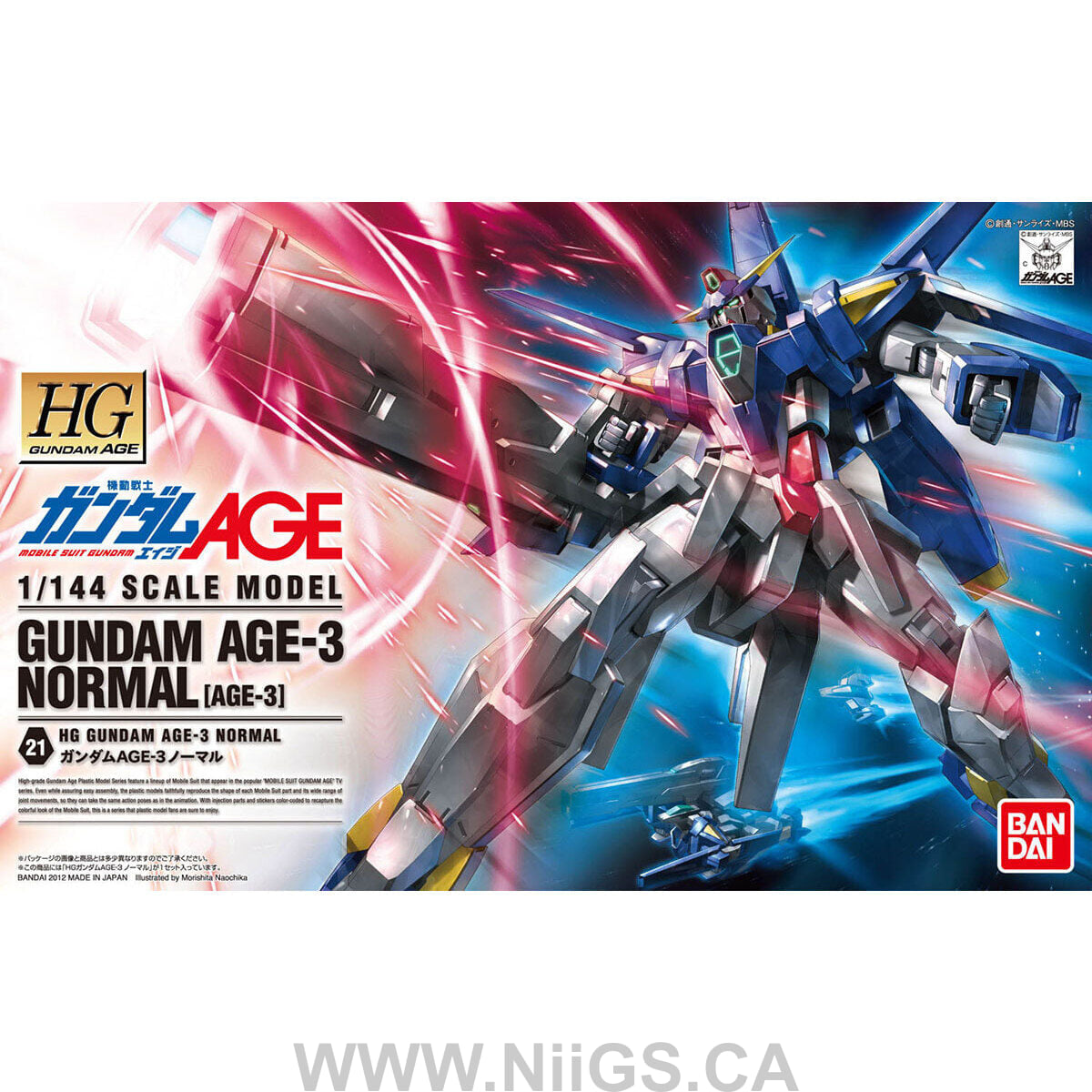 HG 1/144 #21 Gundam Age 3 Normal