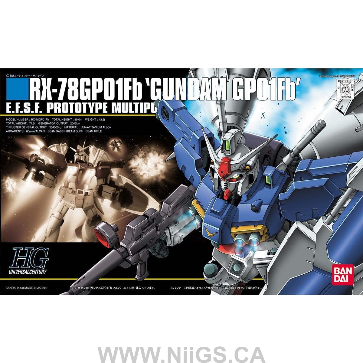 HGUC 1/144 #18 GP01Fb Gundam