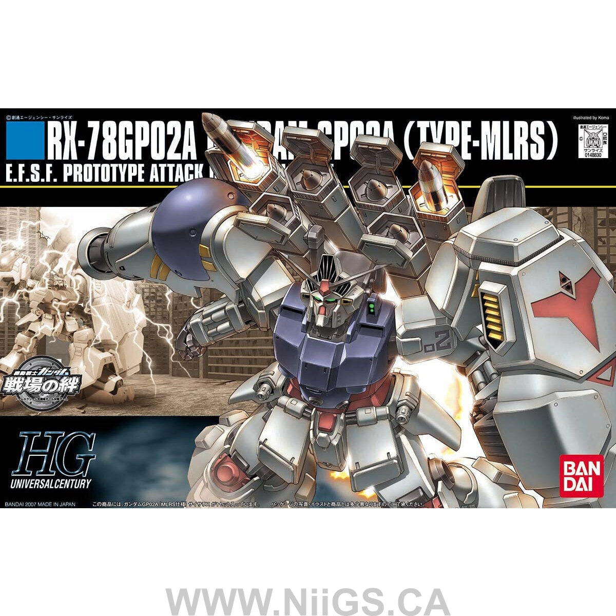 HGUC 1/144 #75 GP02A MLRS Custom