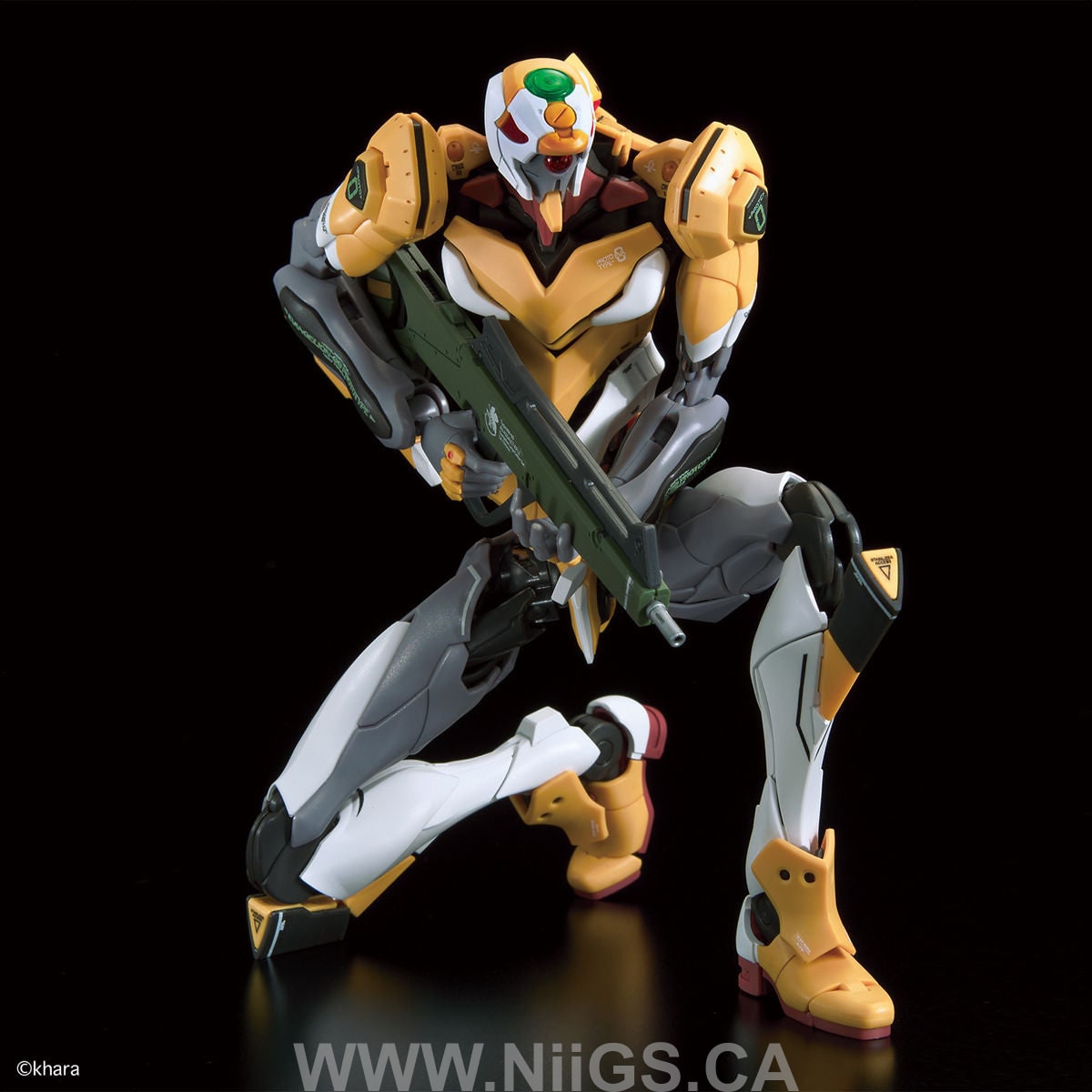 BANDAI Hobby RG MULTIPURPOSE HUMANOID DECISIVE WEAPON, ARTIFICIAL HUMAN EVANGELION UNIT-OO DX POSITRON CANNON SET