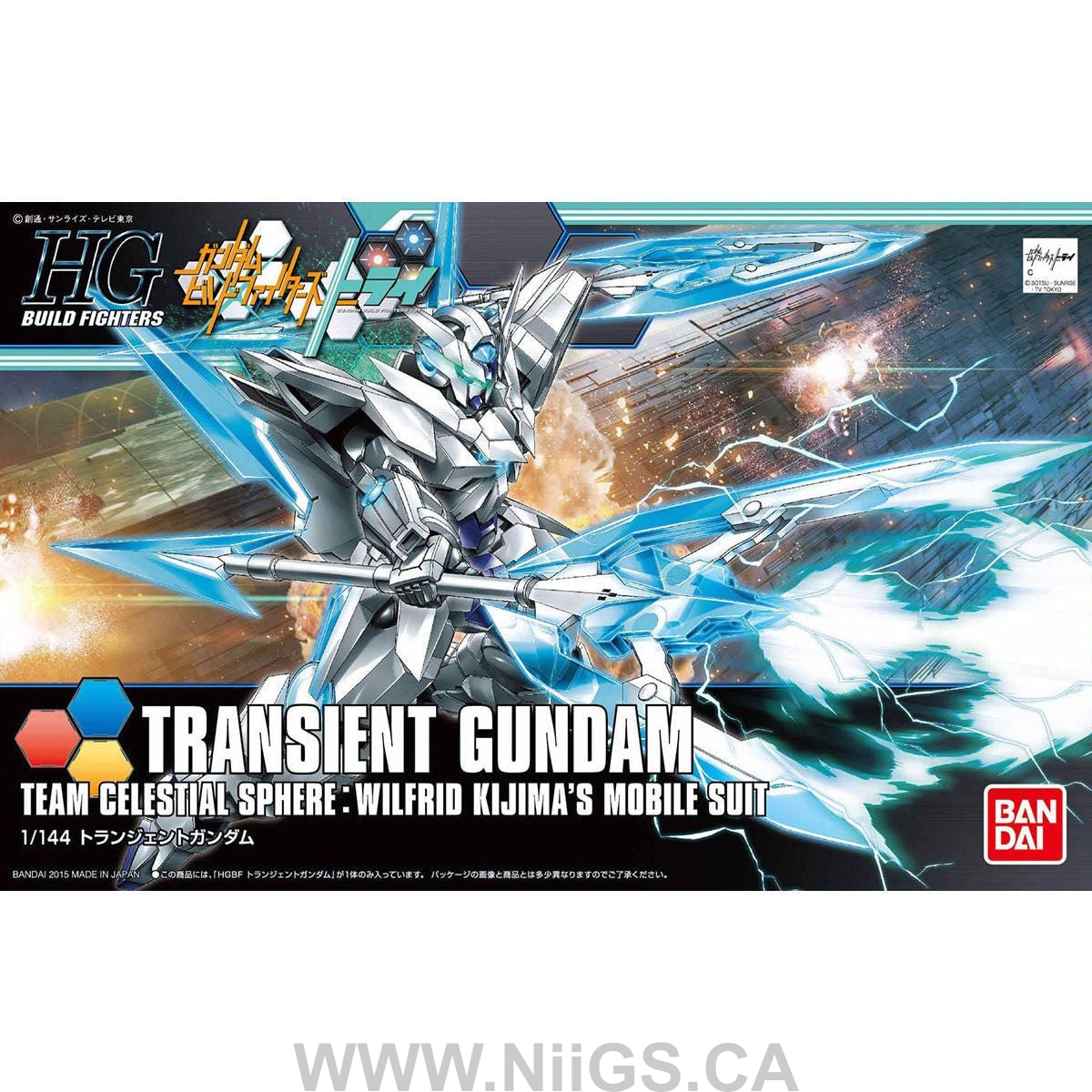 BANDAI Hobby HGBF 1/144 Transient Gundam