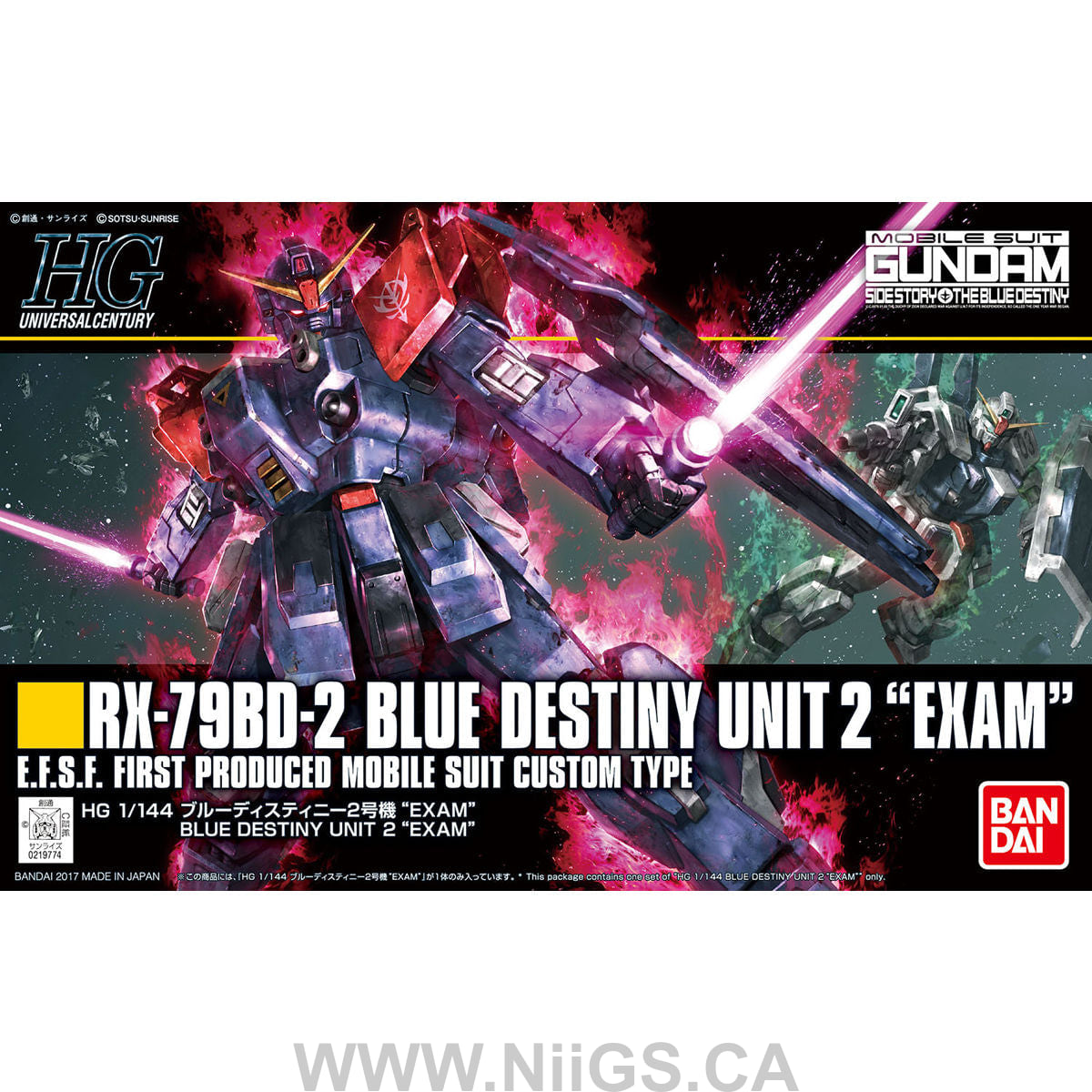 HGUC 1/144 Blue Destiny Unit 2 Exam