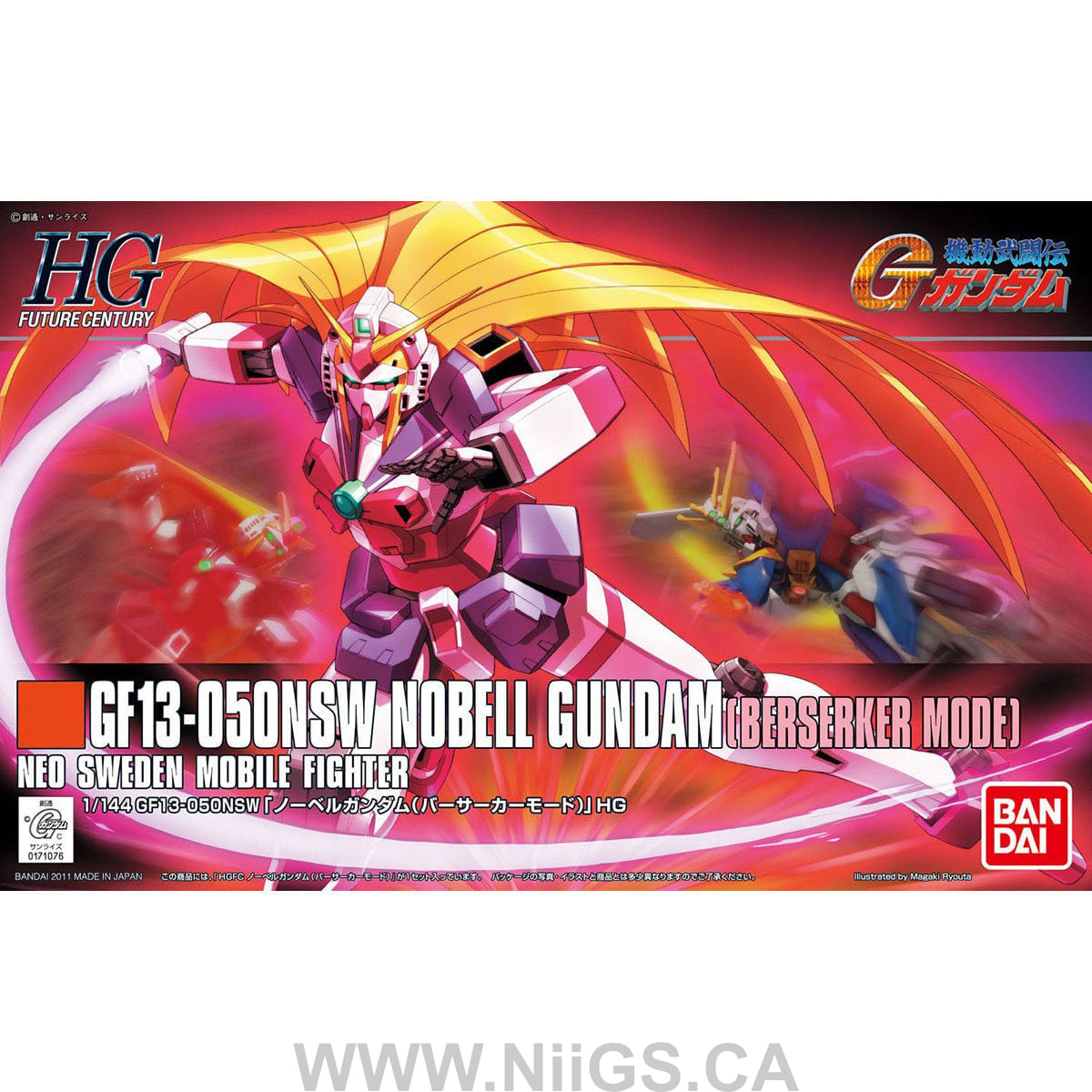 BANDAI HOBBY HGFC Nobell Gundam Berserker Mode