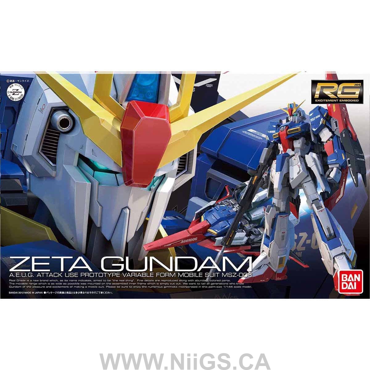 BANDAI Hobby RG 1/144 #10 Zeta Gundam