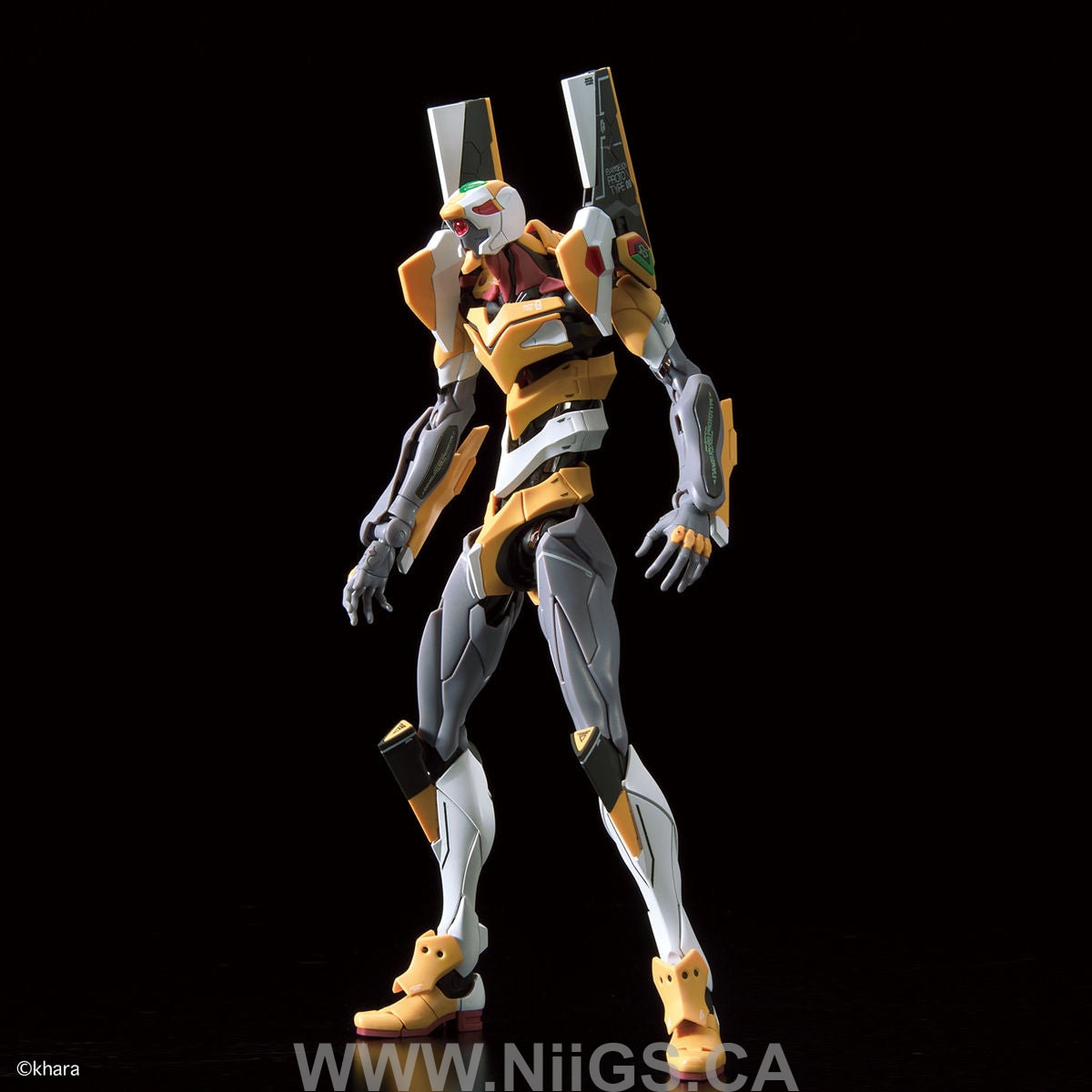BANDAI Hobby RG MULTIPURPOSE HUMANOID DECISIVE WEAPON, ARTIFICIAL HUMAN EVANGELION UNIT-OO DX POSITRON CANNON SET
