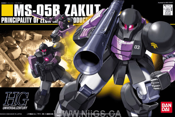 HGUC 1/144 #68 Zaku I Black Tri Stars