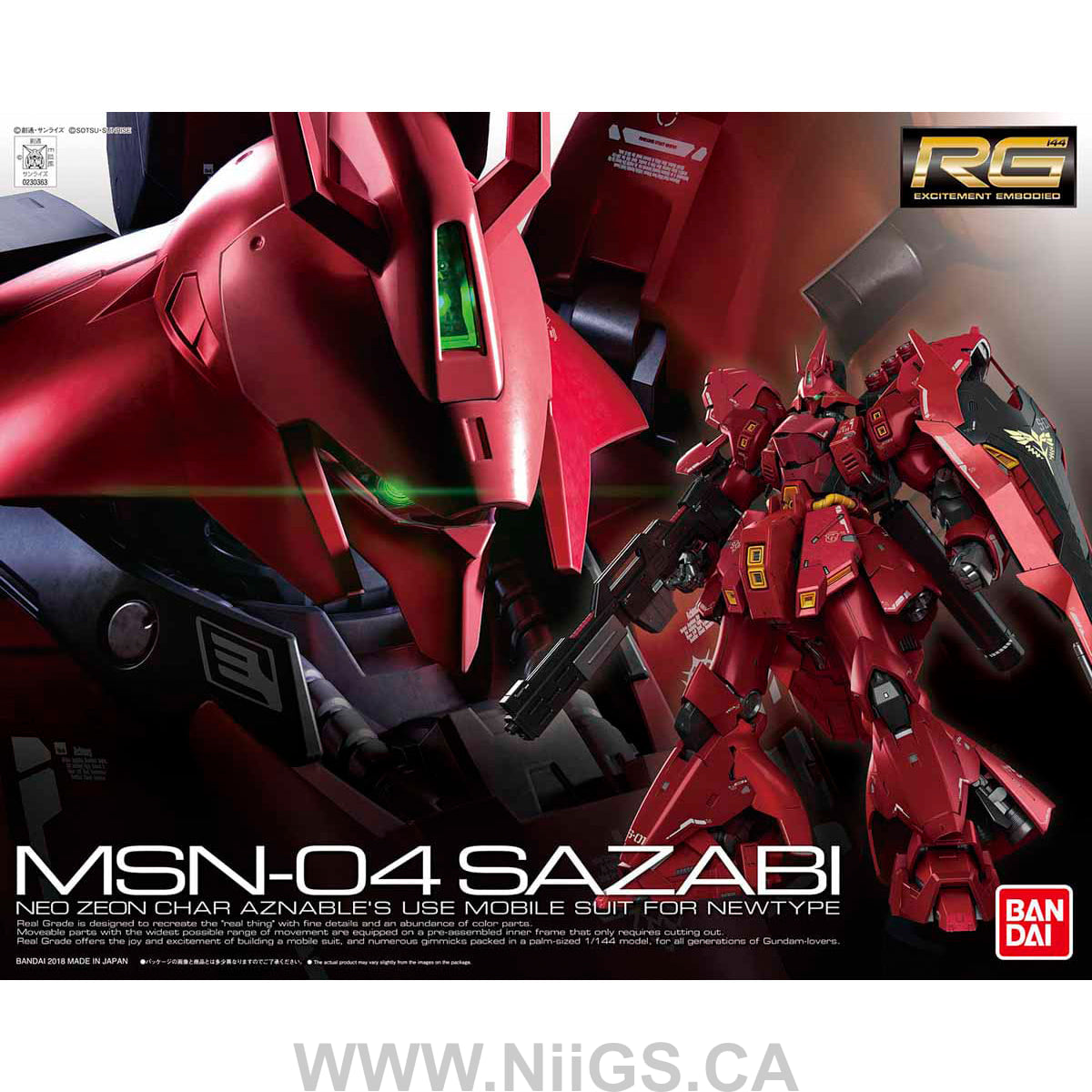 RG 1/144 #29 MSN-04 SAZABI