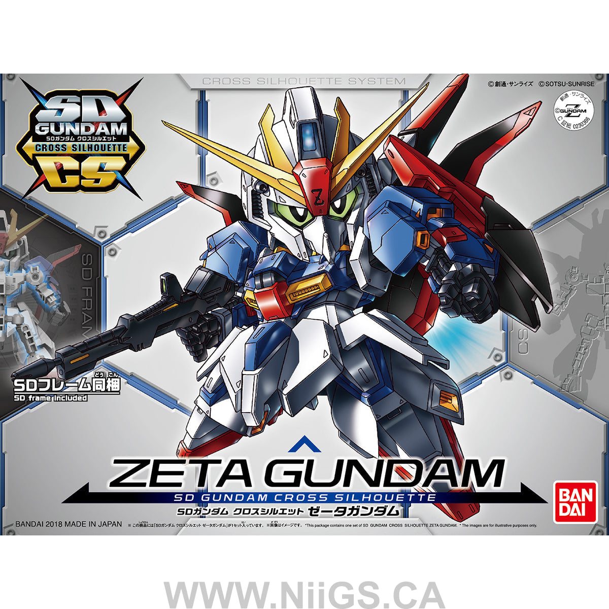 BANDAI Hobby SD GUNDAM CROSS SILHOUETTE ZETA GUNDAM