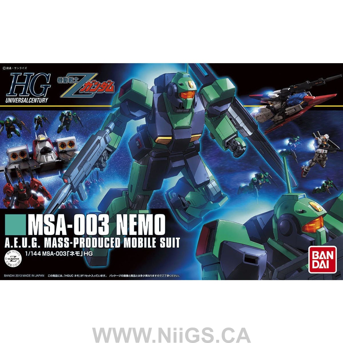 BANDAI Hobby HGUC 1/144 #150 Nemo (Z Ver)