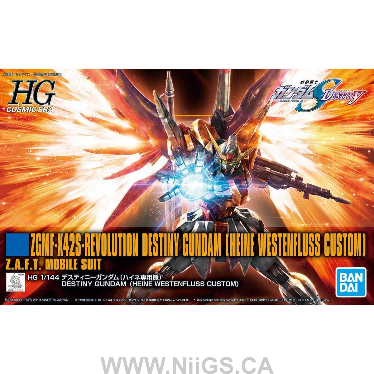 HGCE 1/144 DESTINY GUNDAM (HEINE WESTENFLUSS CUSTOM)