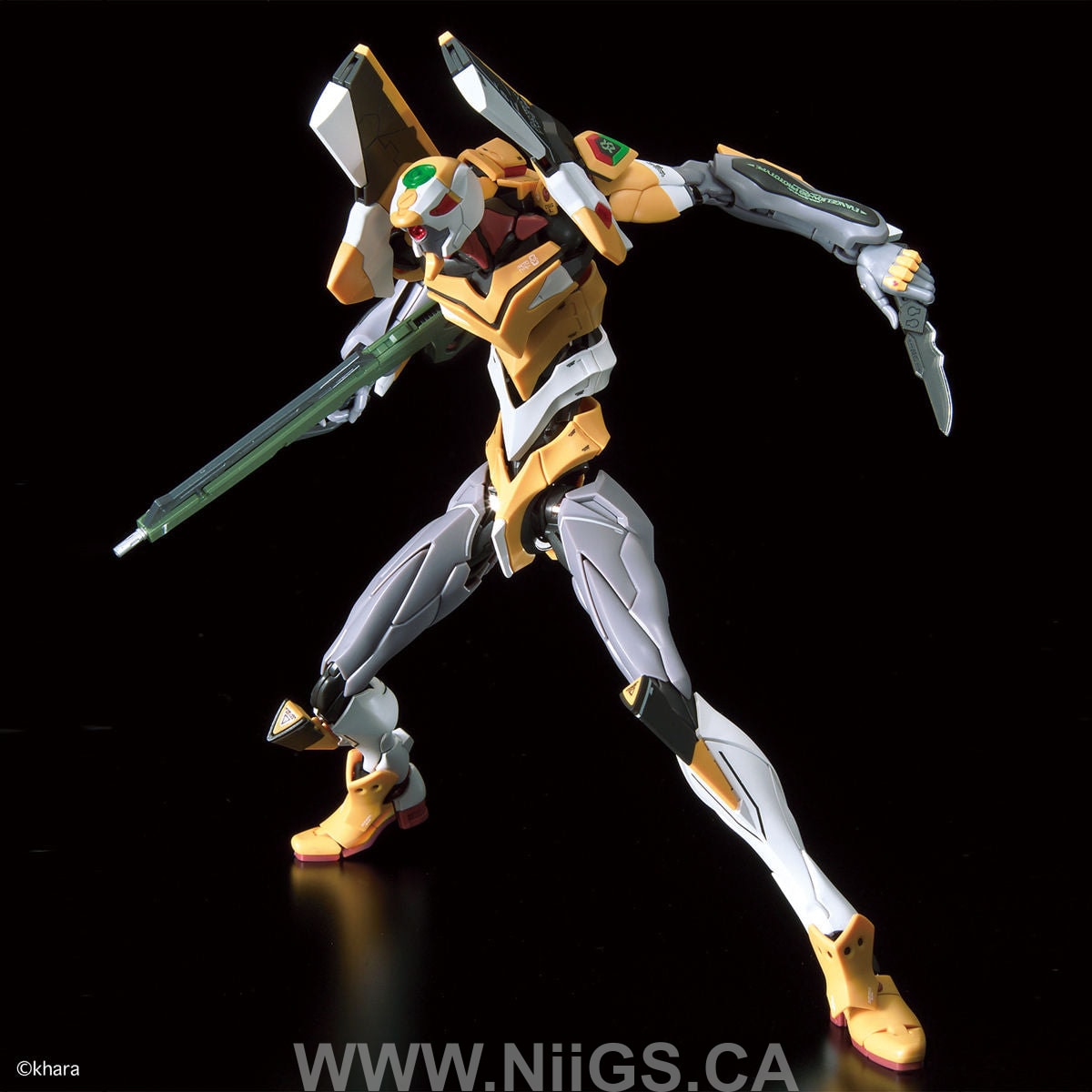 BANDAI Hobby RG MULTIPURPOSE HUMANOID DECISIVE WEAPON, ARTIFICIAL HUMAN EVANGELION UNIT-00