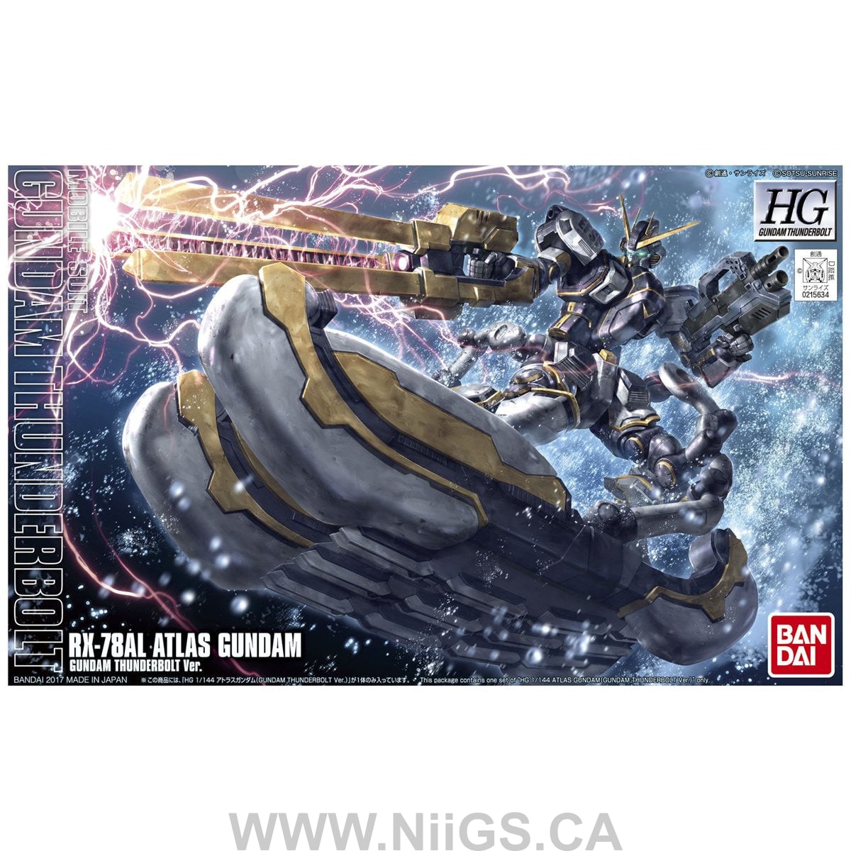 BANDAI Hobby HGTB 1/144 Atlas Gundam (Gundam Thunderbolt Ver)