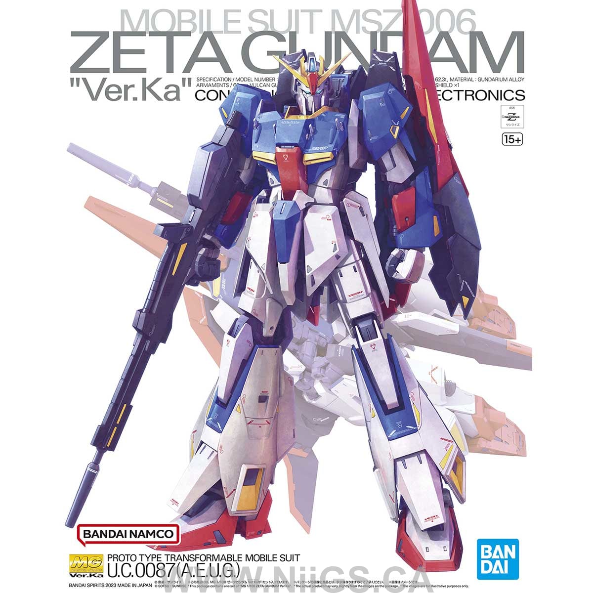 BANDAI HOBBY MG 1/100 ZETA GUNDAM Ver.Ka
