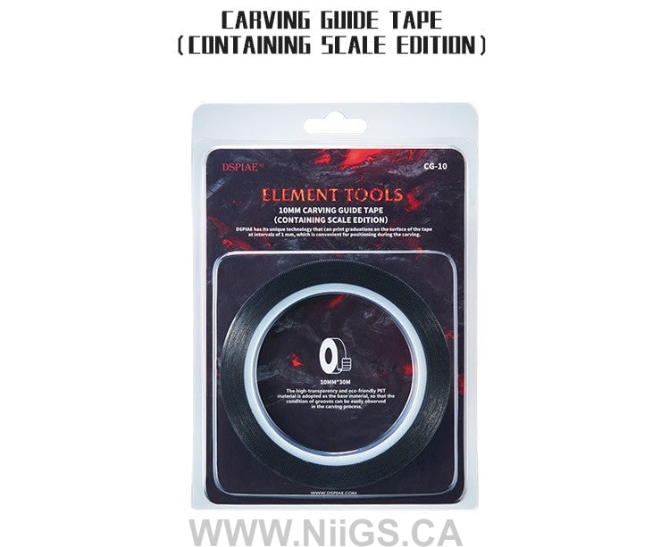 DSPIAE Hard Edged Carving Tape with Adhesive Back 30m (for Panel Lines)