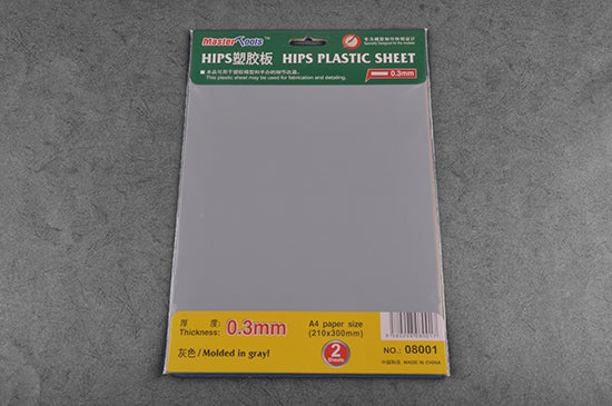 Master Tools HIPS PLASTIC SHEET A4 SIZE (210mm*300mm*2PCS)