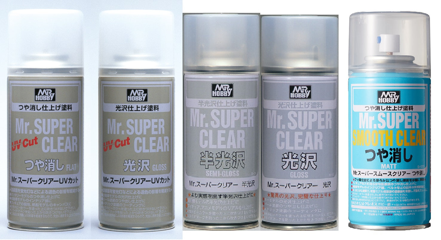 GSI Creos Mr.Super Clear Aerosol: Semi-Gloss