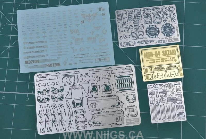 Madworks S04 RG Sazabi Detail-up Parts