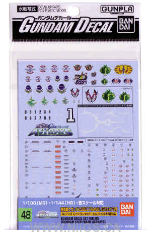 Gundam Decal 48 - Gundam Seed Frame Astrays