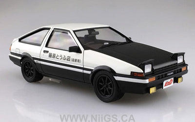 Aoshima 1/24 Initial D Toyota Fujiwara Takumi AE86 Trueno Project-D Ver.