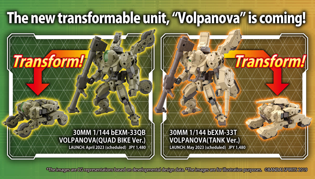 30MM 1/144 bEXM-33T VOLPANOVA(TANK Ver.)