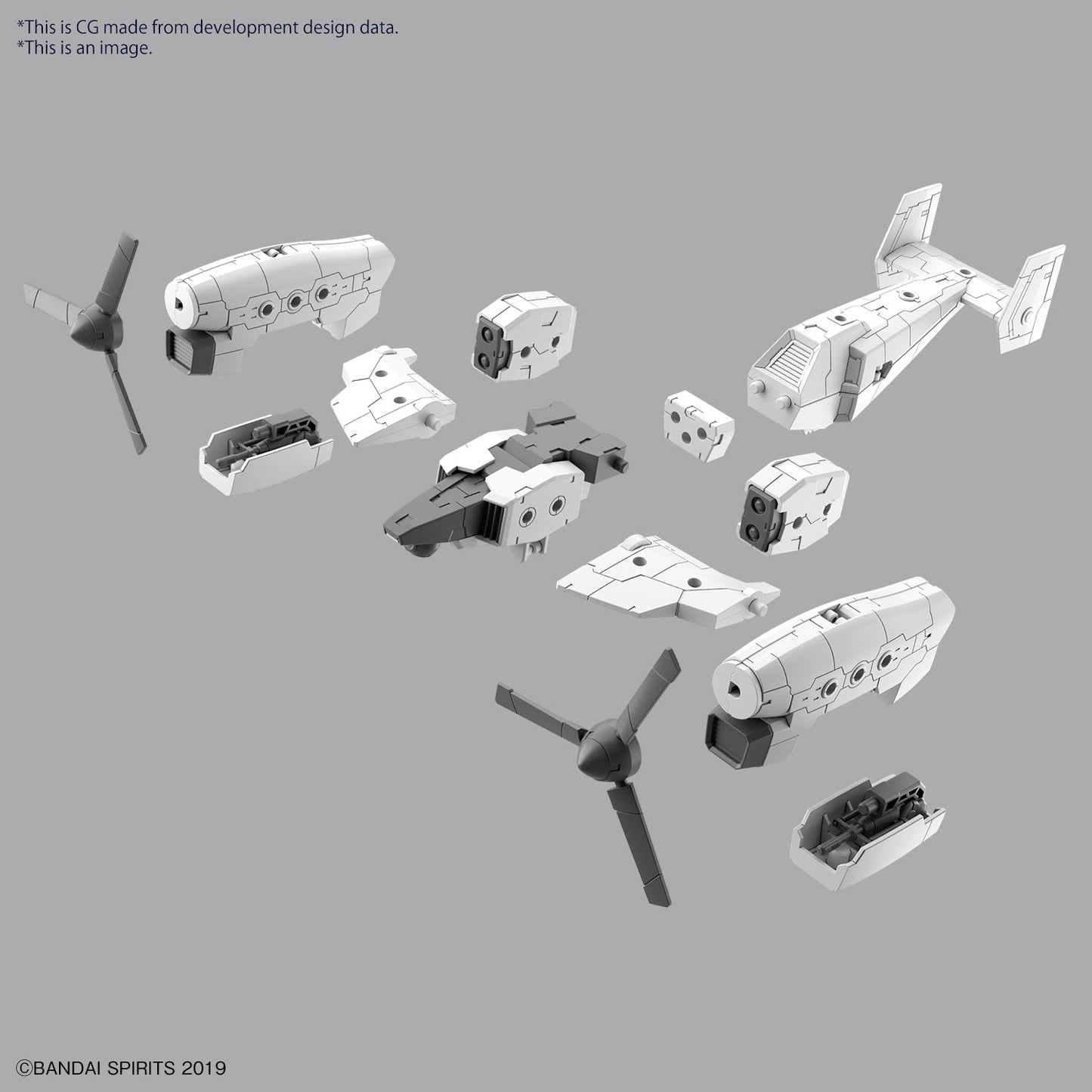 30MM 1/144 Extended Armament Vehicle (TILT ROTOR Ver.)