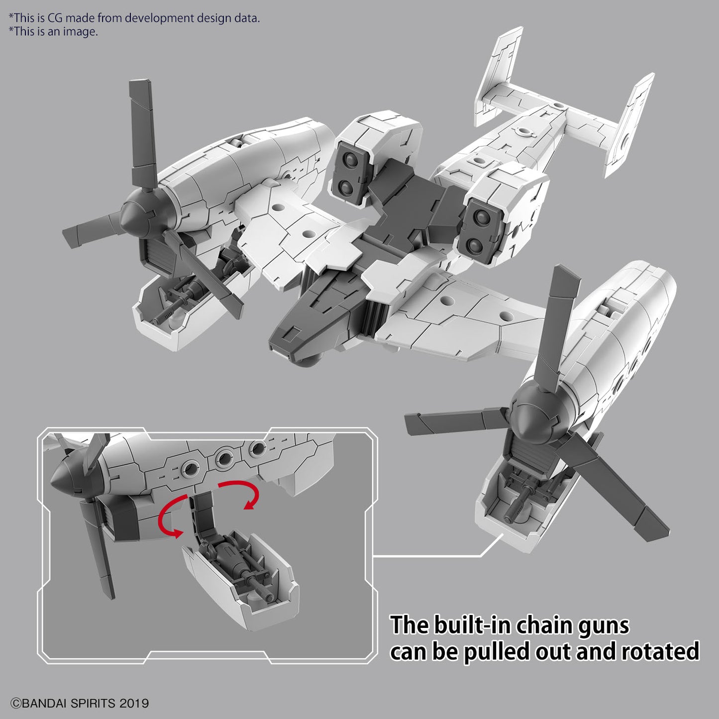 30MM 1/144 Extended Armament Vehicle (TILT ROTOR Ver.)