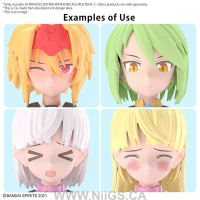 30 MINUTES SISTERS WATER DECALS MULTIUSE ②
