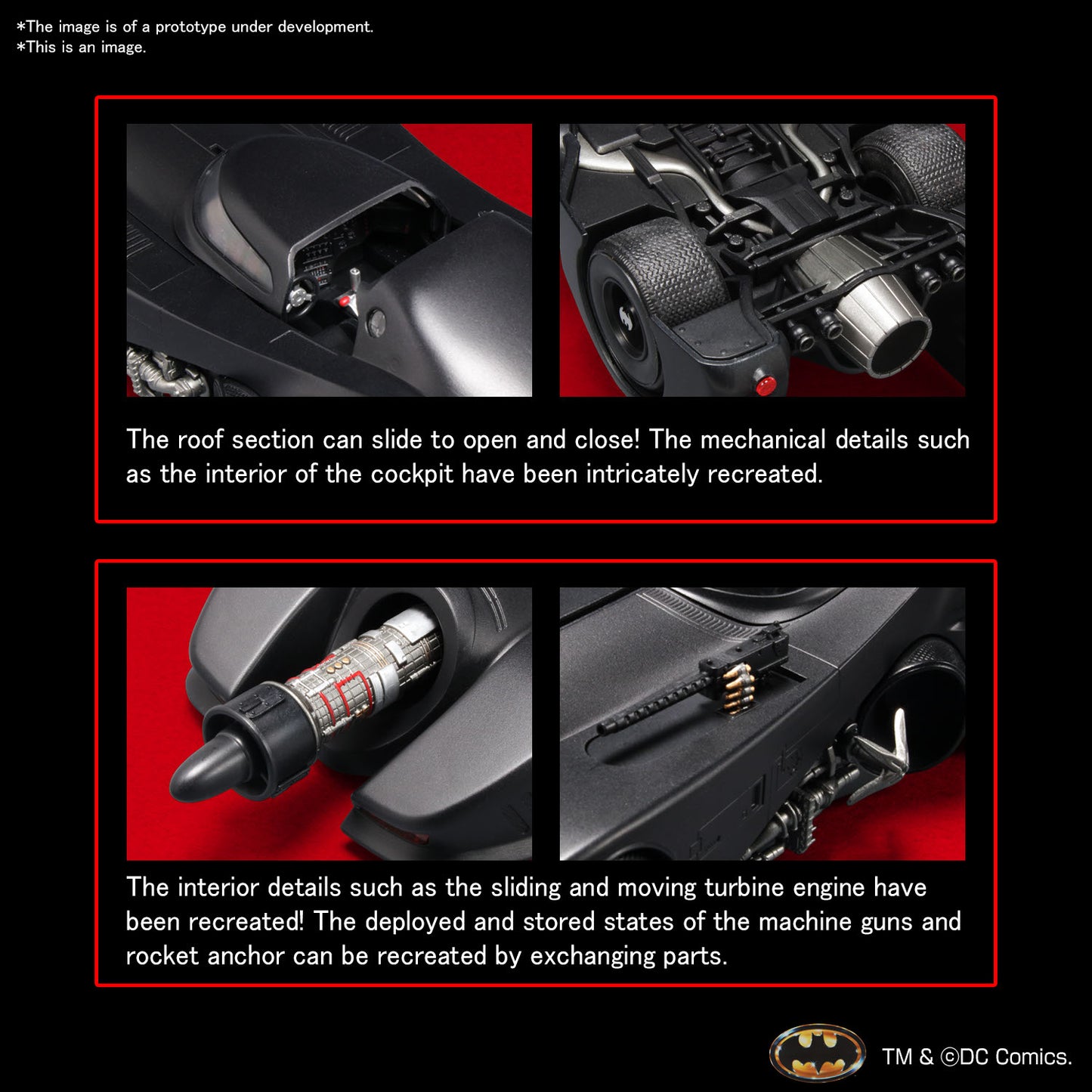 BANDAI 1/35 SCALE MODEL KIT BATMOBILE (BATMAN Ver.)