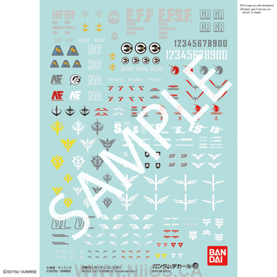 Gundam Decal 107 - Mobile Suit Gundam UC 1