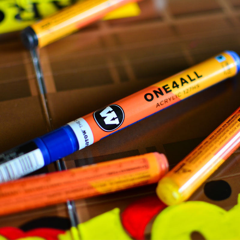 Molotow 227Hs One4All Acrylic Marker #223 Metallic Black, 4mm