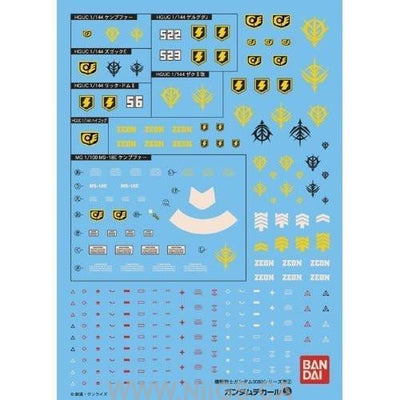Gundam Decal 54 - HGUC 0080 Series Zeon