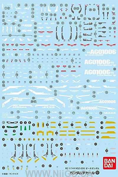 Gundam Decal 101 - RG Zeta Gundam