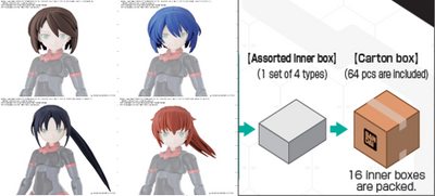 30MS OPTION HAIR STYLE PARTS Vol.2 All 4 TYPES